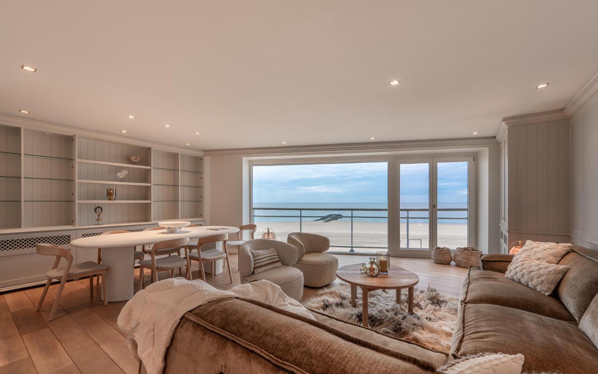 Appartementen Op De Zeedijk In Knokke Op De 3E En 4E Verdieping Van Logie Marie Екстериор снимка